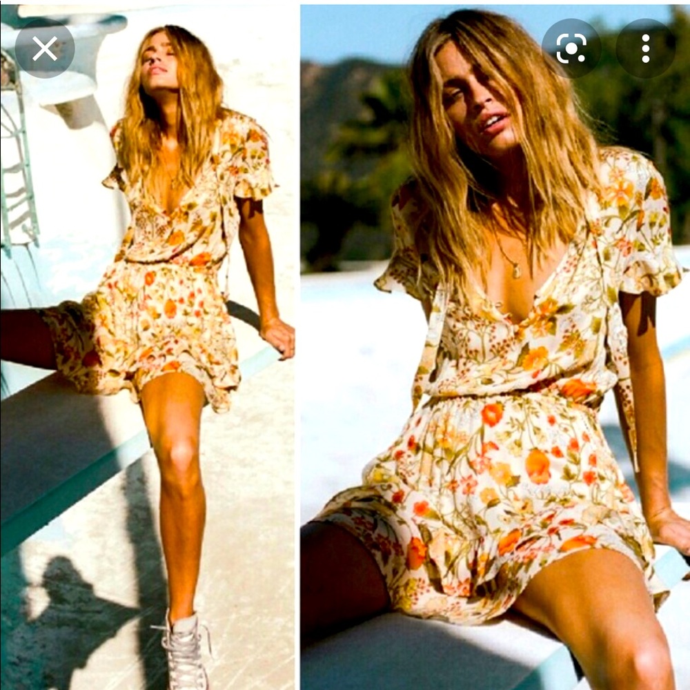 Spell Sayulita Sunflower Yellow Mini Playdress